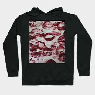 Stylish Lipstick Kisses Pattern Hoodie